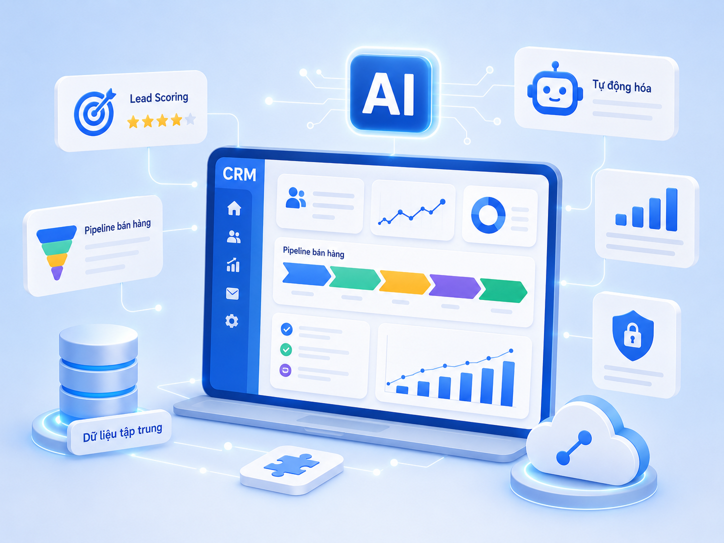 CRM AI cho doanh nghiệp: Cách chọn đúng giải pháp