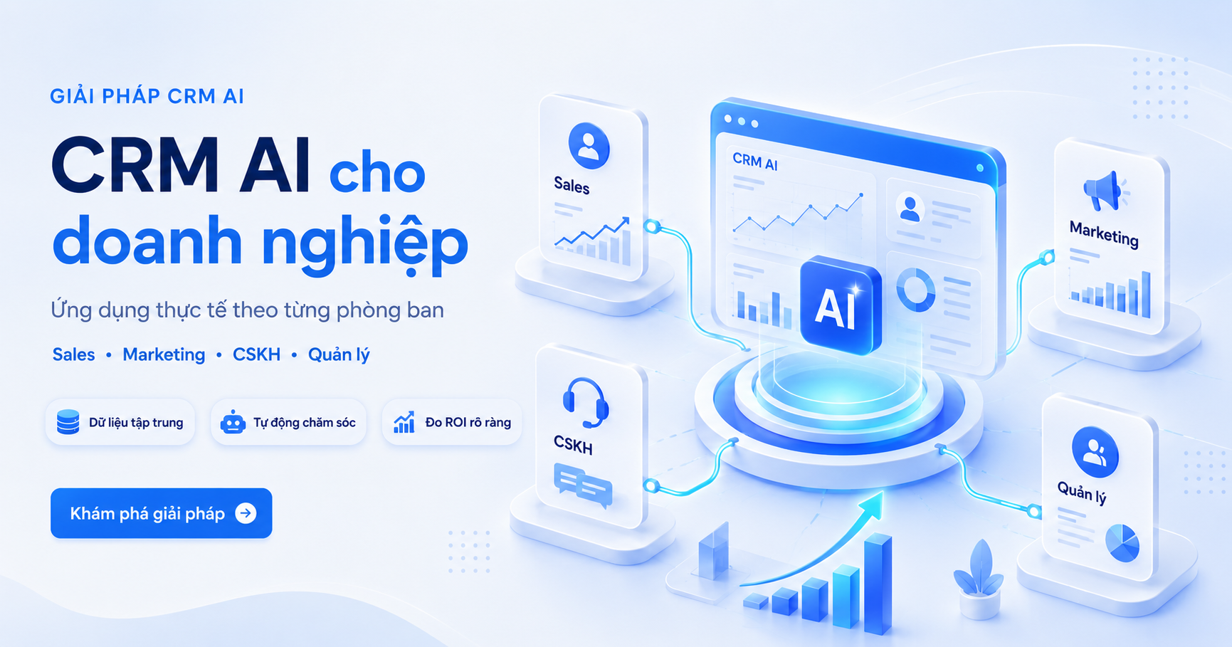 CRM AI là gì? Ứng dụng theo từng phòng ban